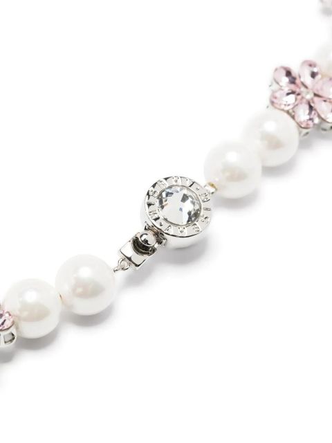 MISBHV Flowers And Pearls necklace - Silver