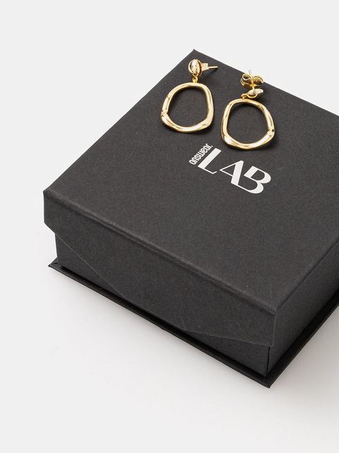 Answear.LAB kolczyki srebrne pozłacane