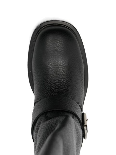 Copenhagen buckle-detail round-toe boots - Black