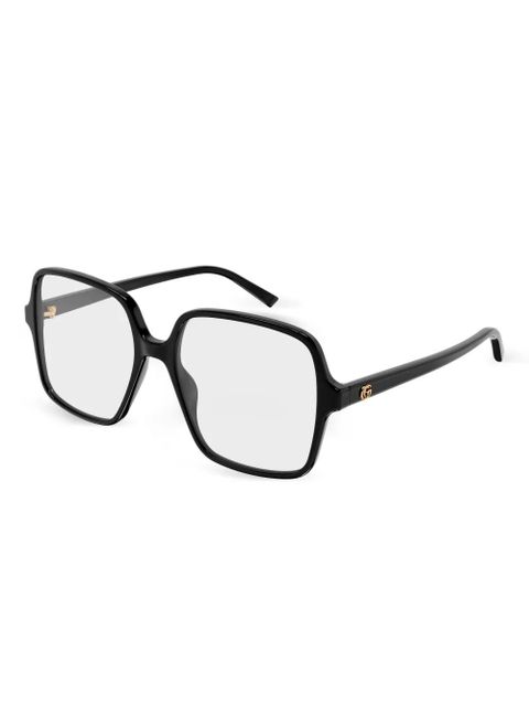 Gucci Eyewear logo-detail glasses - Black