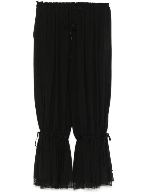Chloé cinched cropped trousers - Black
