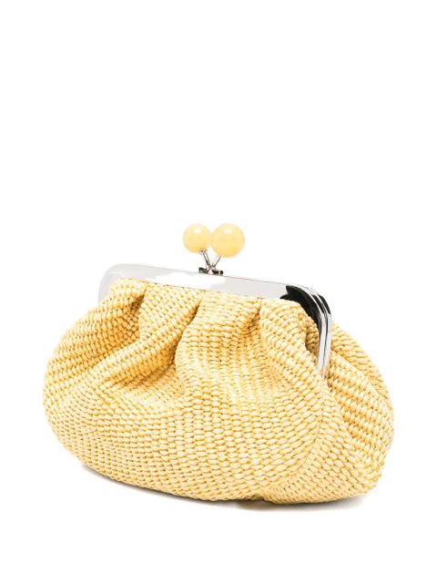 Max Mara Pasticcino woven clutch bag - Yellow