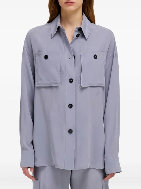 Ferragamo double-pocket shirt - Grey