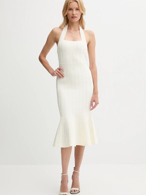 Guess sukienka SOFIE kolor beżowy midi dopasowana W5YK39 Z2XY0 - zdjęcie produktu nr 1