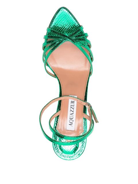 Aquazzura 85mm pointed-toe sandals - Green