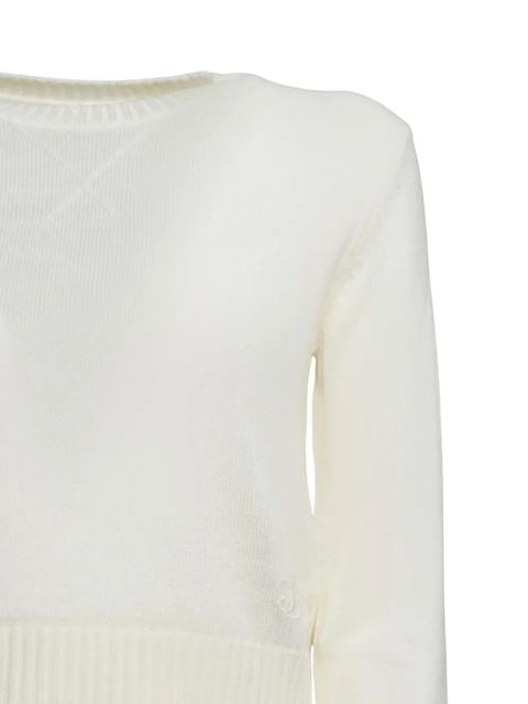 Jil Sander crew-neck long-sleeved sweater - White - zdjęcie produktu nr 1