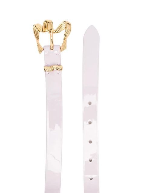 BY FAR sculpted-buckle belt - Pink - zdjęcie produktu nr 2