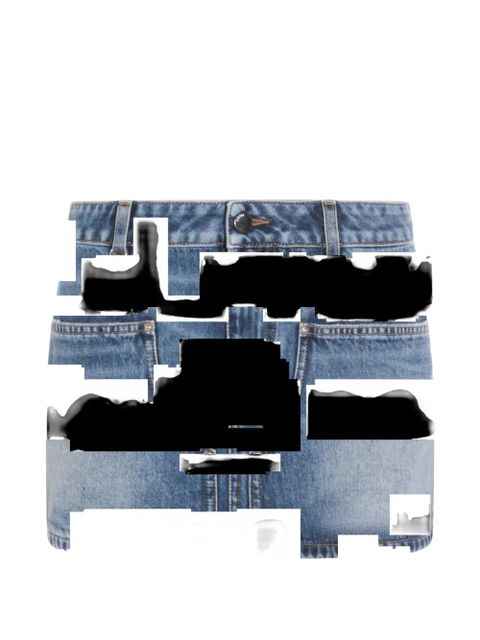 AMIRI charm-detail mini skirt - Blue - zdjęcie produktu nr 1