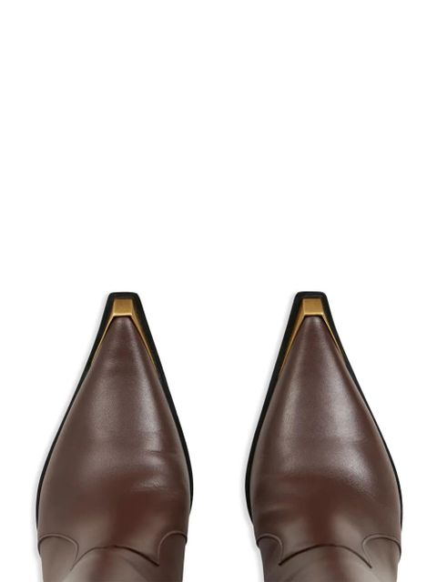 ETRO pointed-toe leather boots - Brown