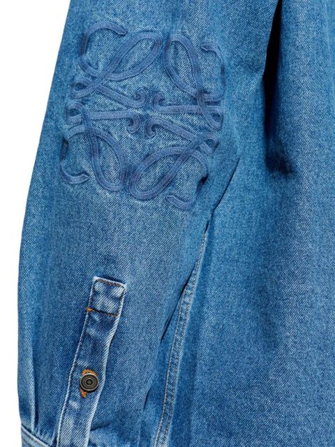 LOEWE pocket embroidered shirt - Blue