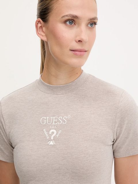 Guess sukienka COLETTE kolor beżowy mini prosta V4YK02 KCDH1 - zdjęcie produktu nr 2