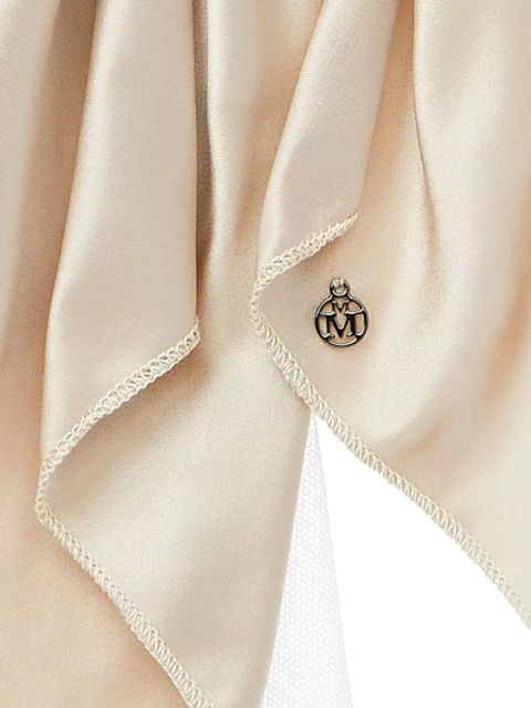 Maison Michel Birdy satin scrunchie - Neutrals - zdjęcie produktu nr 2