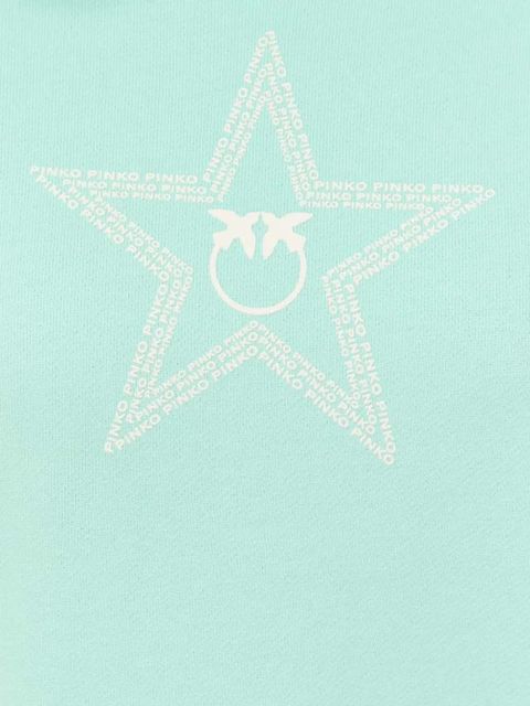 PINKO star-print hooded mini dress - Green