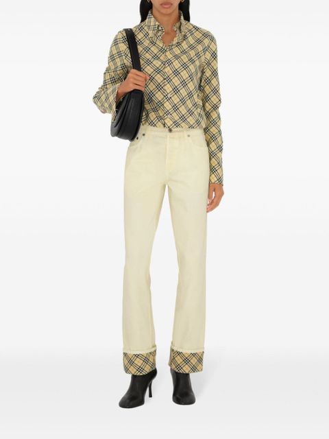 Burberry checked cotton shirt - Neutrals