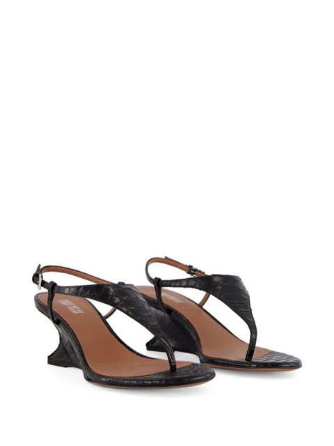 Paris Texas Nina leather sandals - Black