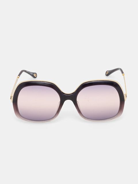 Chloé okulary przeciwsłoneczne damskie kolor bordowy CH0327S