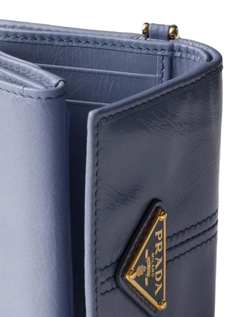 Prada small leather wallet - Blue