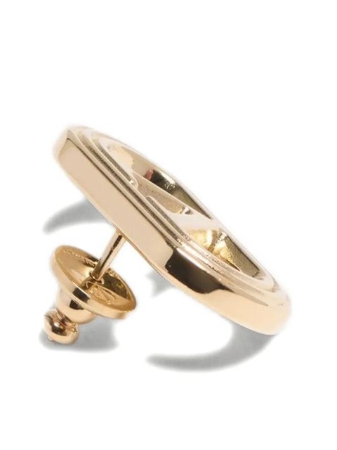 Valentino Garavani Ovalette polish-finish earrings - Gold
