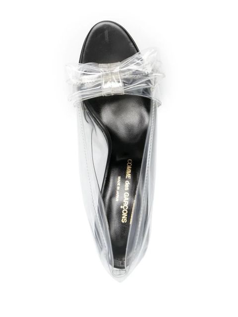 Comme Des Garçons transparent bow pumps - Neutrals