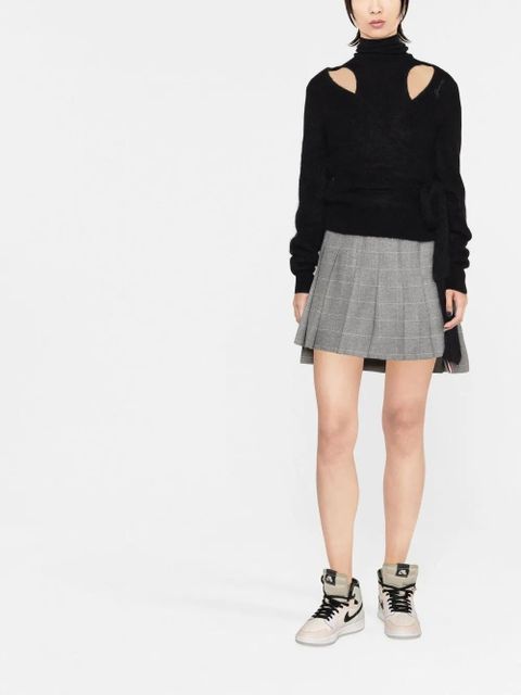 GANNI brushed cut-out wrap top - Black - zdjęcie produktu nr 2