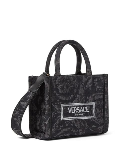 Versace extra small Barocco Athena tote bag - Black