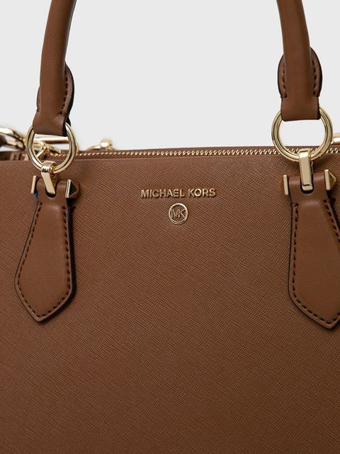 MICHAEL Michael Kors torebka skórzana 30S2G6AS2L kolor brązowy