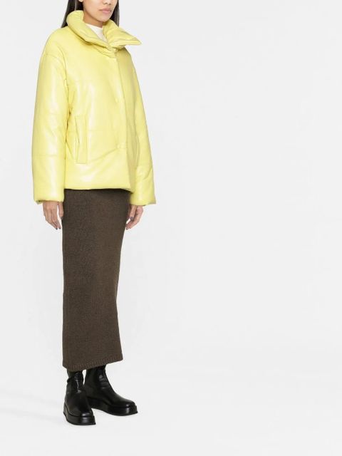 Nanushka oversize padded windbreaker jacket - Yellow