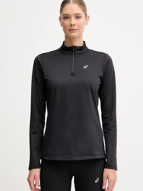 Asics longsleeve sportowy kolor czarny z półgolfem 2012D294 - zdjęcie produktu nr 1