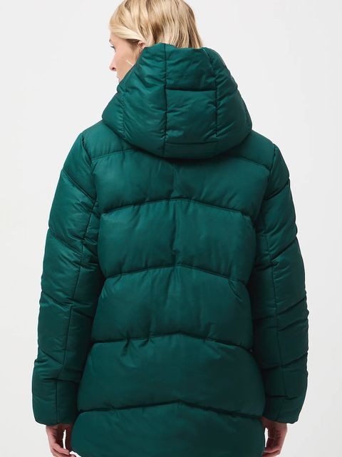 Medicine kurtka damska kolor zielony zimowa oversize