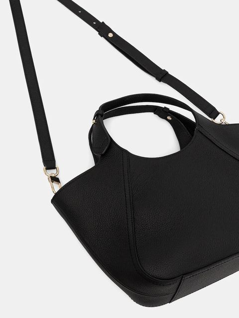 BOSS torebka zamszowa kolor czarny 50552118