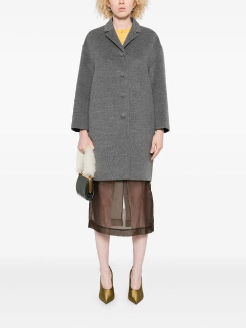 Prada cropped-sleeve coat - Grey - zdjęcie produktu nr 2