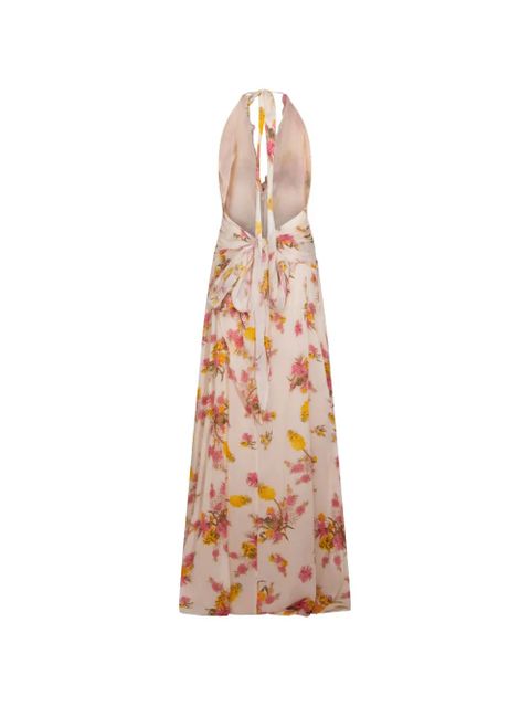 Blumarine ruffled floral-print dress - Neutrals - zdjęcie produktu nr 2