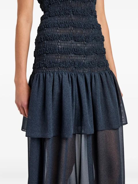 Proenza Schouler Michal ruffled midi dress - Blue