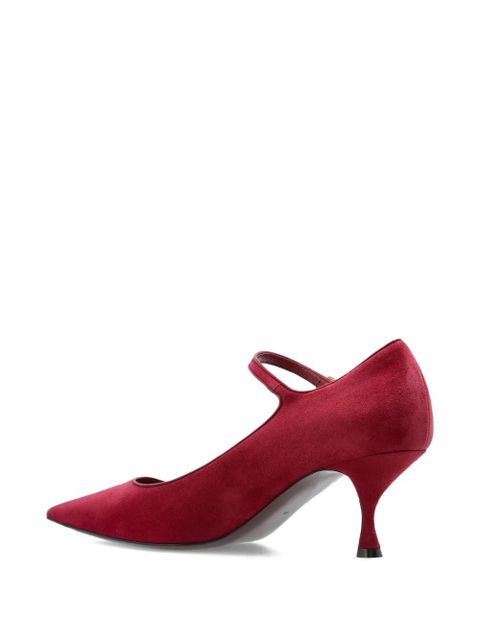 Dolce & Gabbana 60mm pointed-toe ankle-strap pumps - Red
