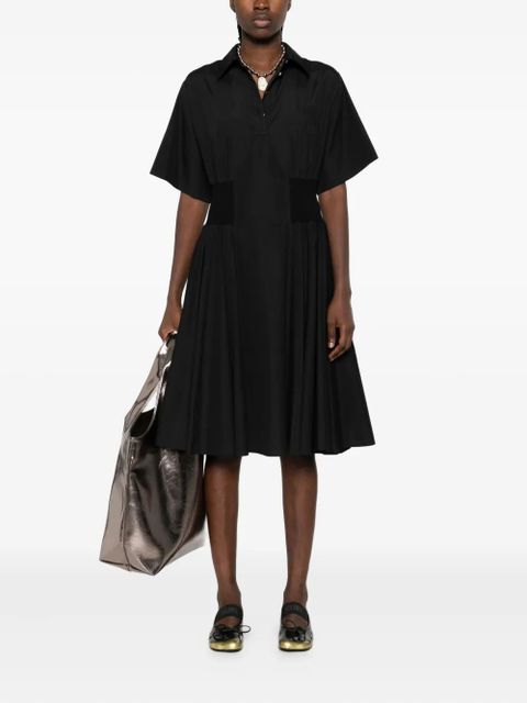 LOEWE polo-neck midi dress - Black
