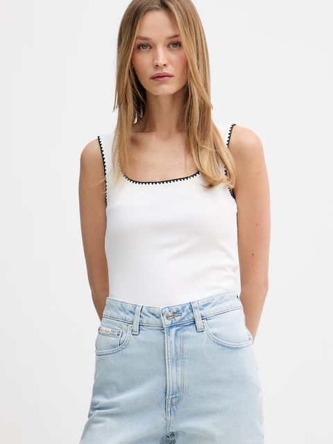 Tommy Hilfiger top damski bawełniany - zdjęcie produktu nr 1