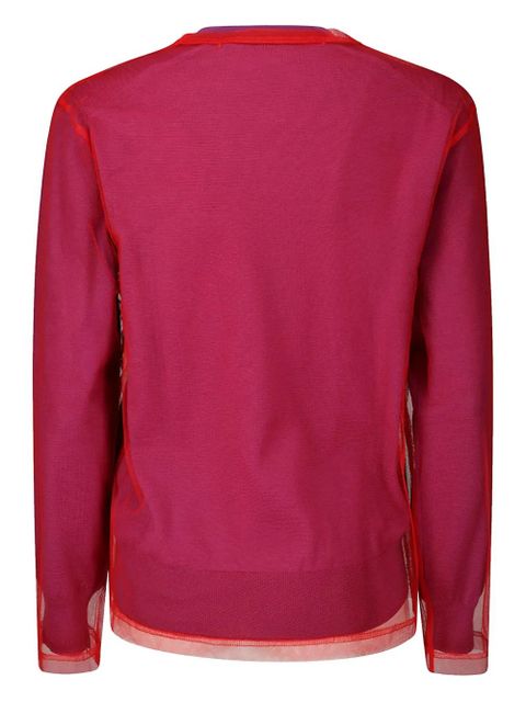 Comme Des Garçons double-layered top - Purple - zdjęcie produktu nr 2