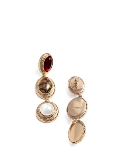 Self-Portrait tiered drop earrings - Gold - zdjęcie produktu nr 2