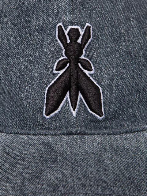 Patrizia Pepe czapka z daszkiem bawełniana kolor szary z aplikacją 8F1650 D1WZN