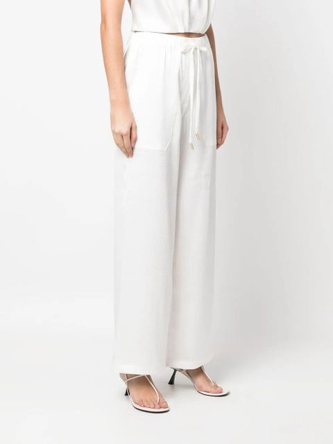 Cult Gaia drawstring straight-leg trousers - White