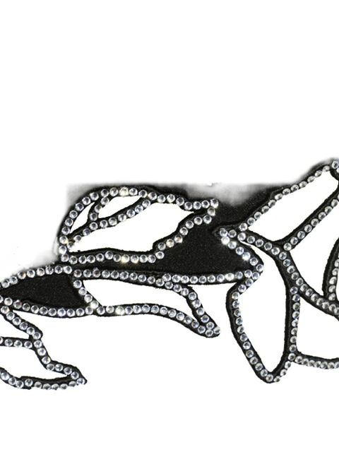 Blumarine crystal-rose mini skirt - Black - zdjęcie produktu nr 2