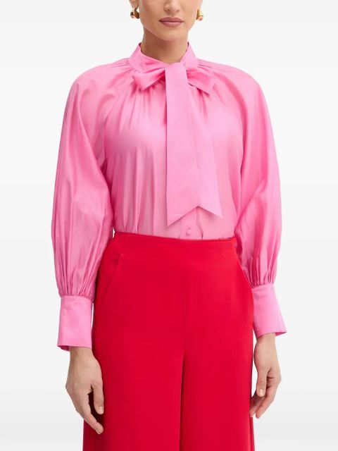 TWINSET pussy-bow balloon-sleeve blouse - Pink - zdjęcie produktu nr 1