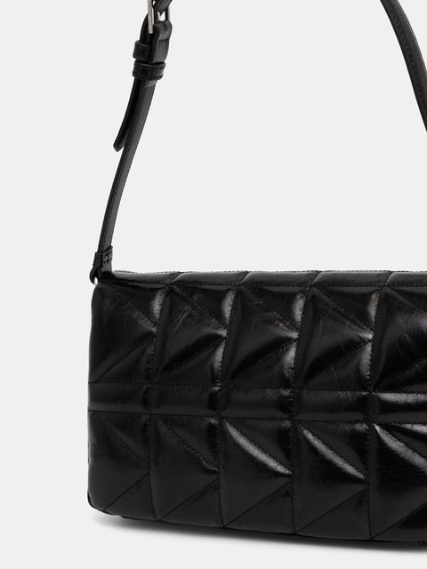 Karl Lagerfeld torebka skórzana kolor czarny A1W30394