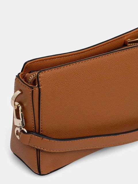 Guess torebka NASTRA kolor brązowy HWBG96 37720