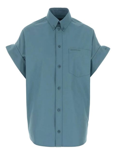 Balenciaga oversized short-sleeve shirt - Blue - zdjęcie produktu nr 1