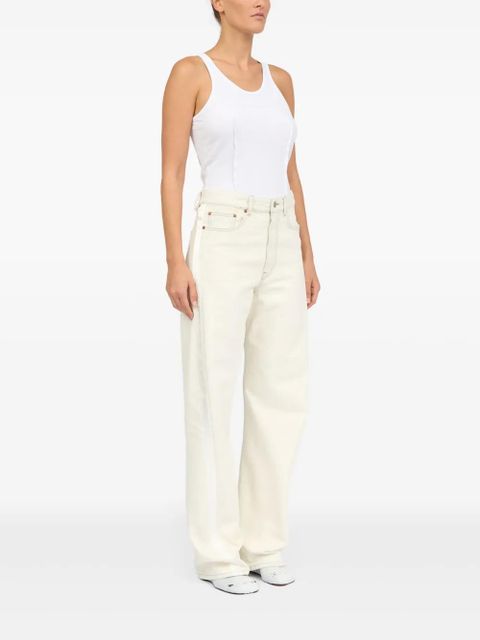 MM6 Maison Margiela five-pockets jeans - White - zdjęcie produktu nr 2