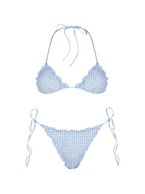 MC2 Saint Barth Sagitami vichy pattern bikini - Blue - zdjęcie produktu nr 1
