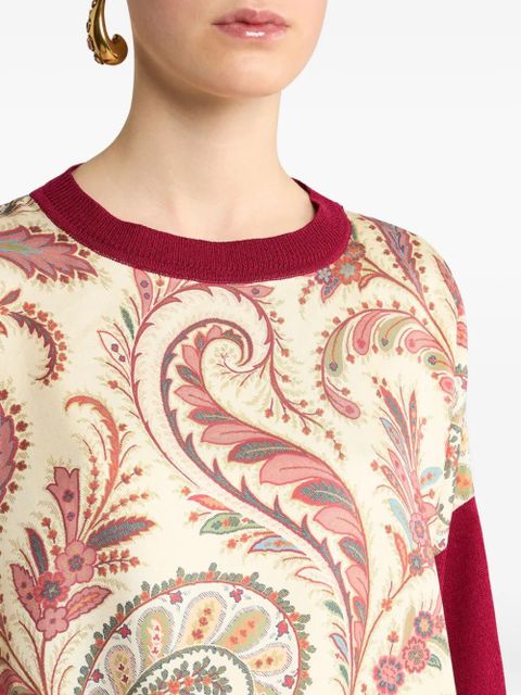 ETRO paisley-print T-shirt - Red