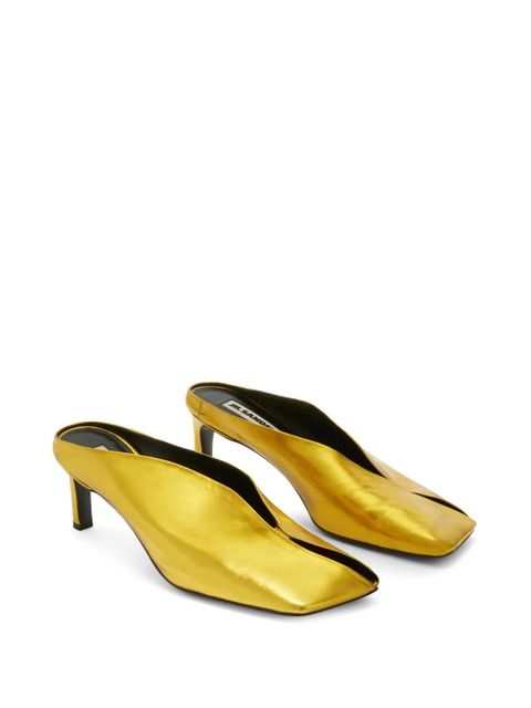 Jil Sander square shape pumps - Gold - zdjęcie produktu nr 2