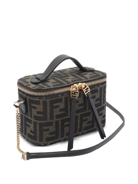 FENDI Vanity FF jacquard mini bag - Black